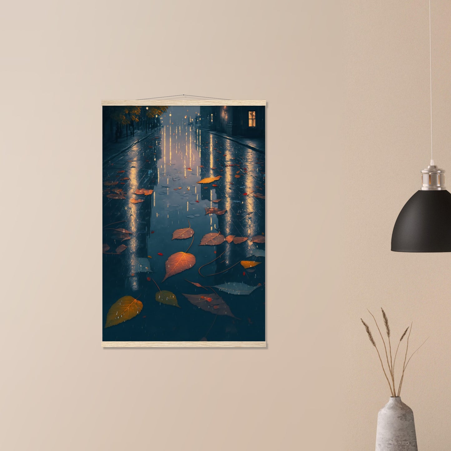 Autumn Leaves Matte Paper Poster with Hanger