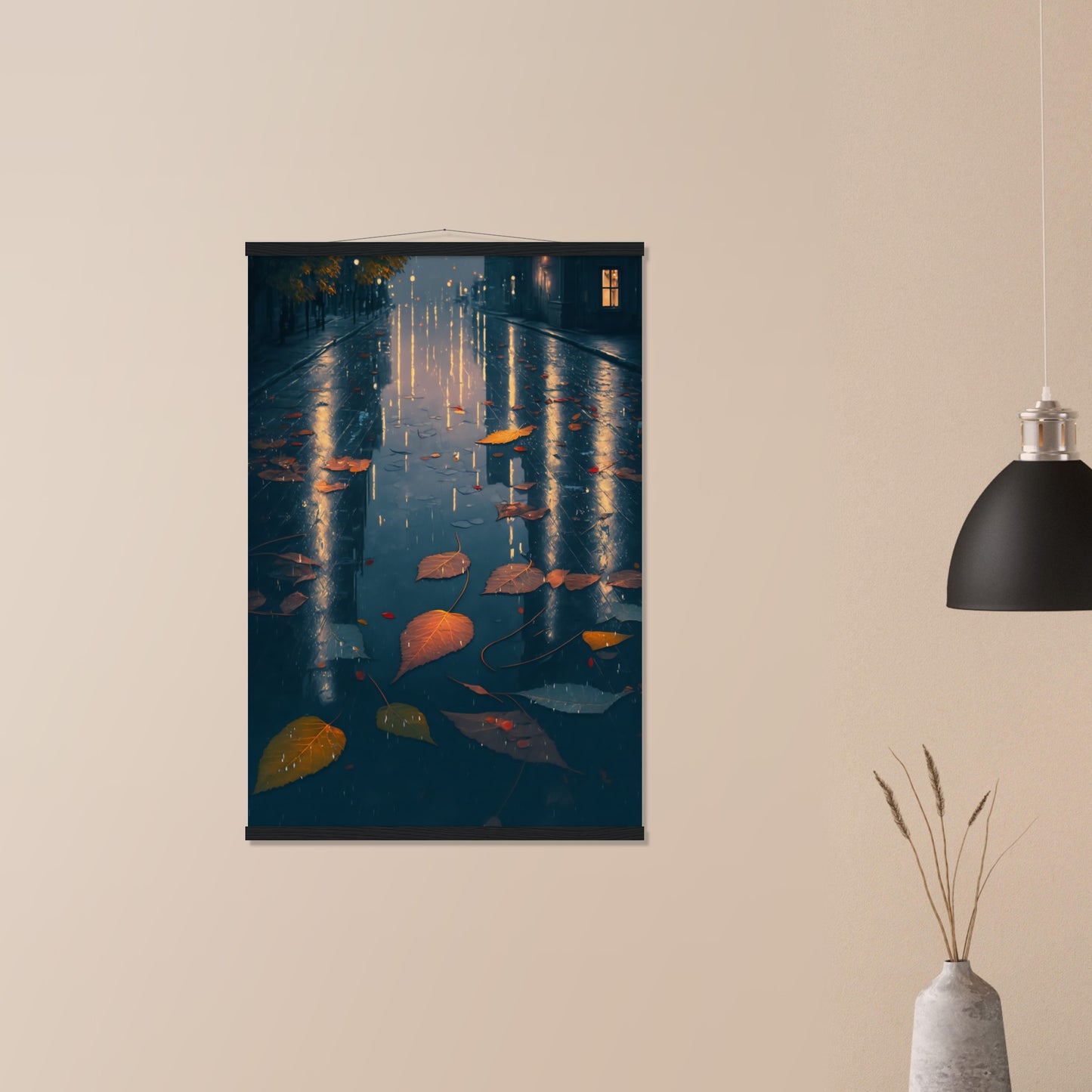 Autumn Leaves Matte Paper Poster with Hanger