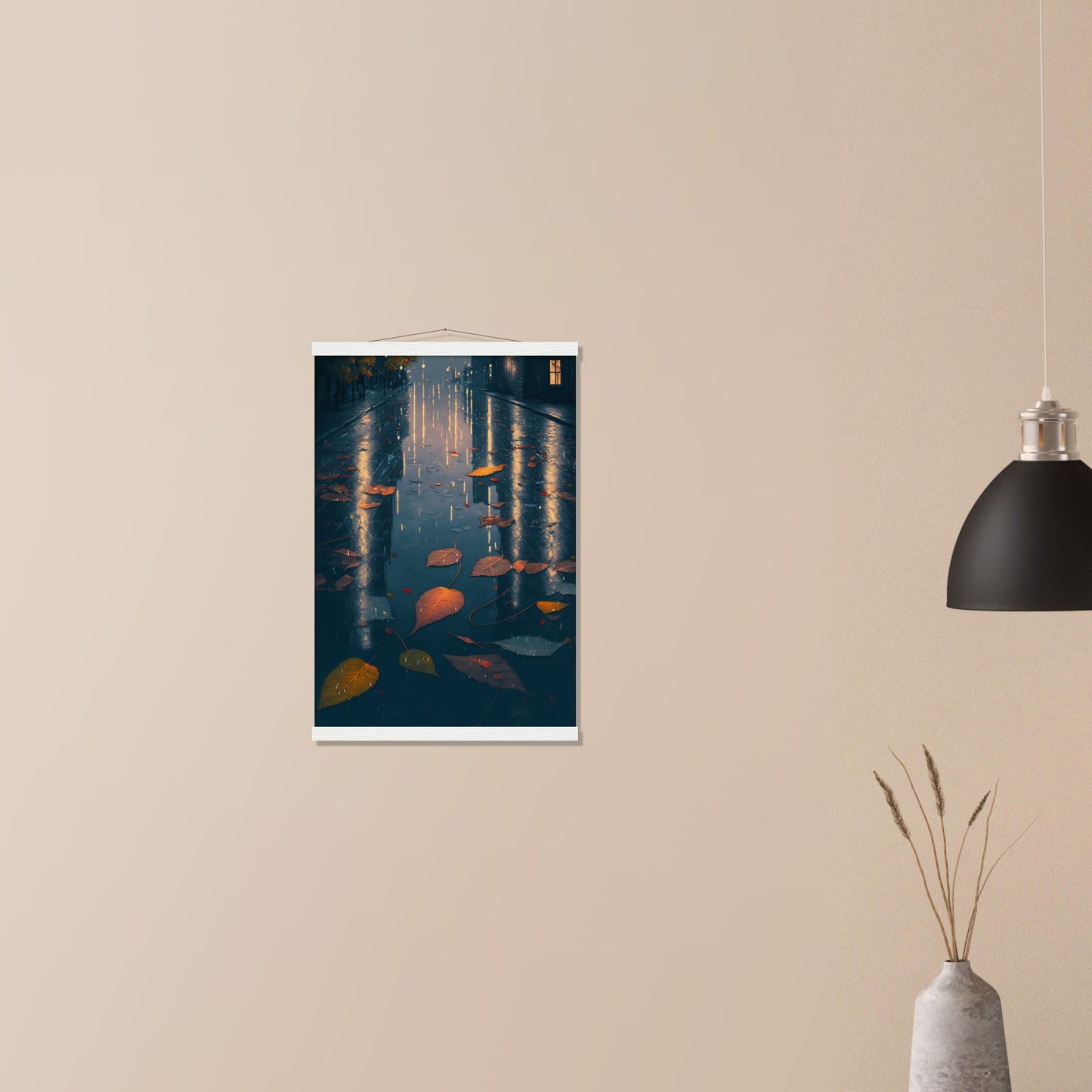 Autumn Leaves Matte Paper Poster with Hanger