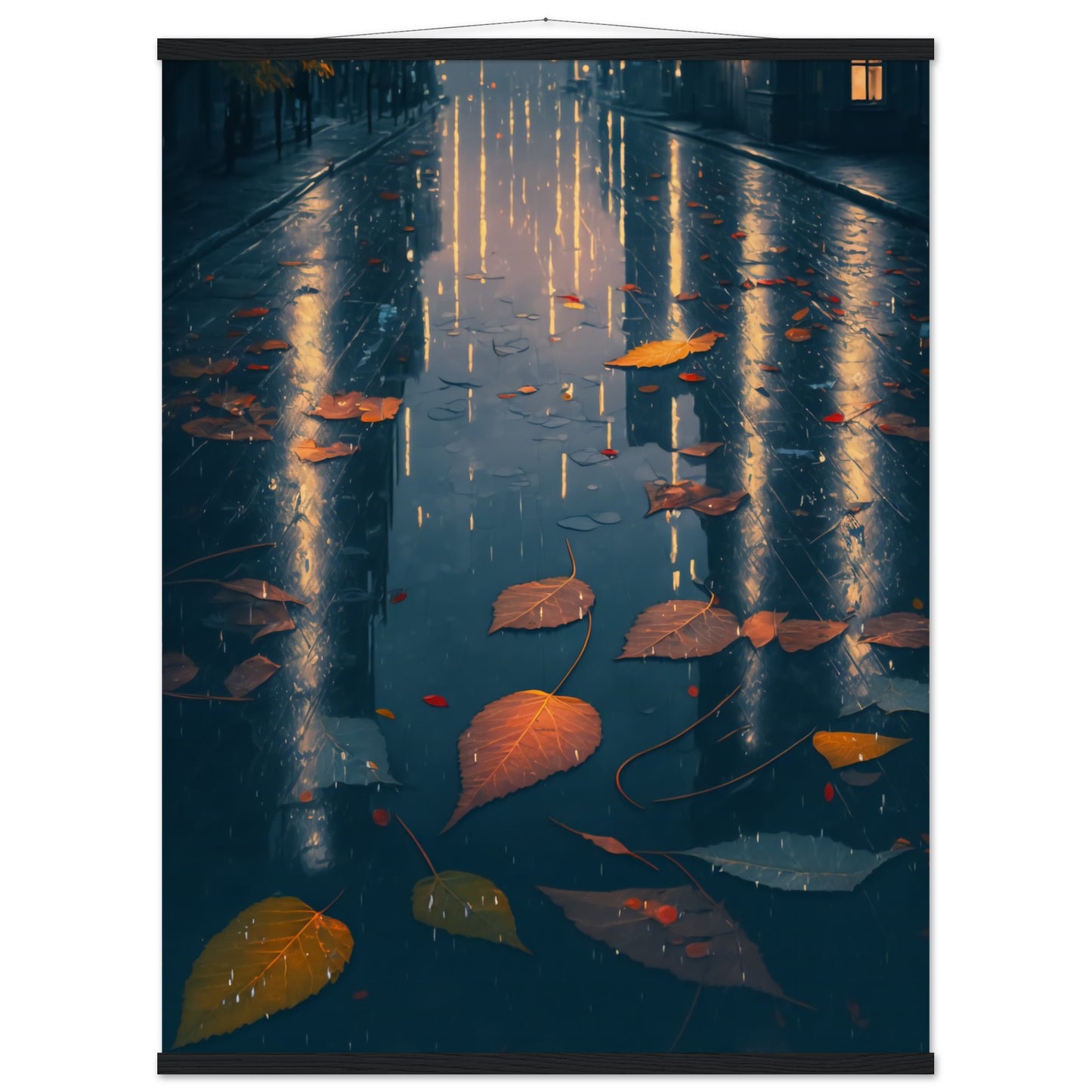 Autumn Leaves Matte Paper Poster with Hanger