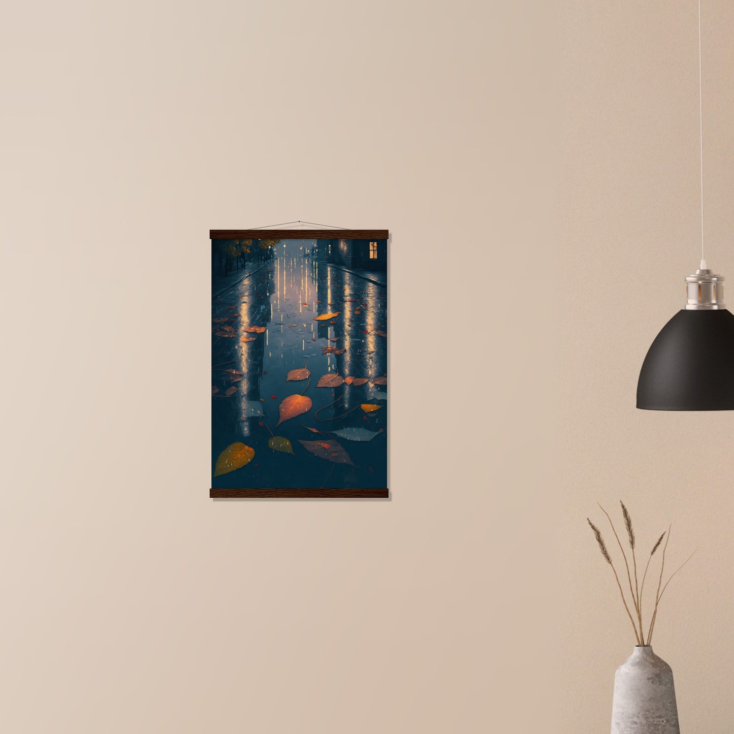Autumn Leaves Matte Paper Poster with Hanger