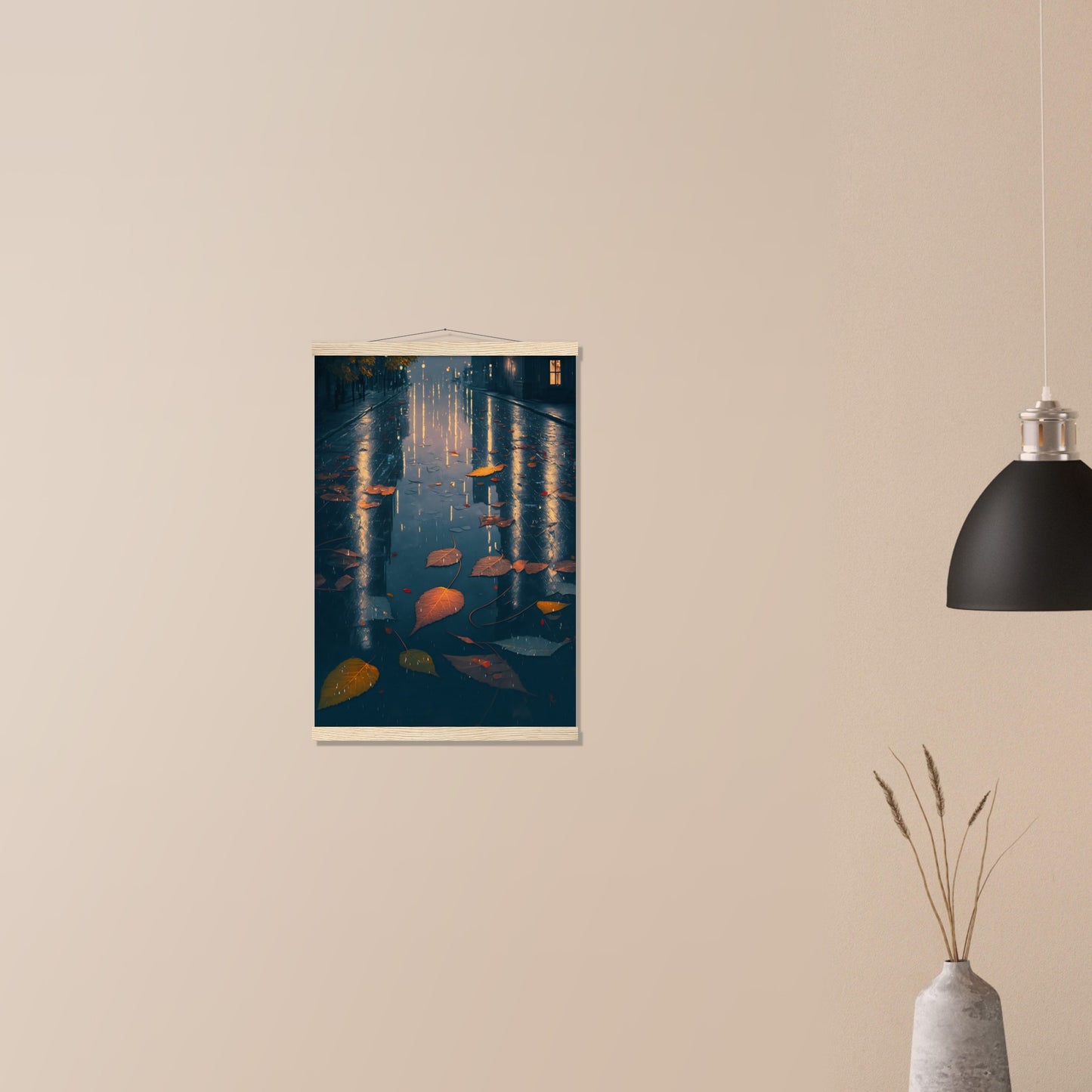Autumn Leaves Matte Paper Poster with Hanger