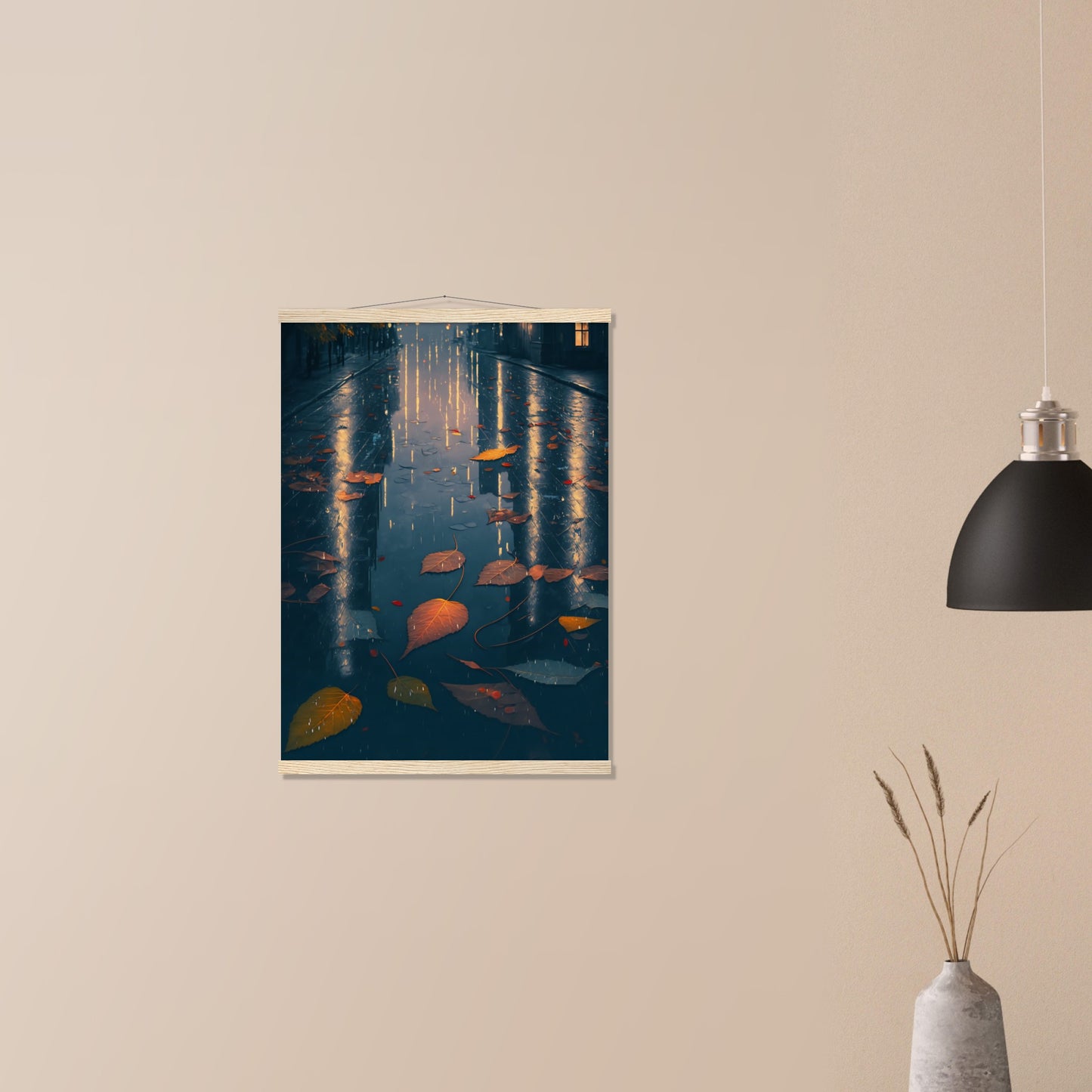 Autumn Leaves Matte Paper Poster with Hanger