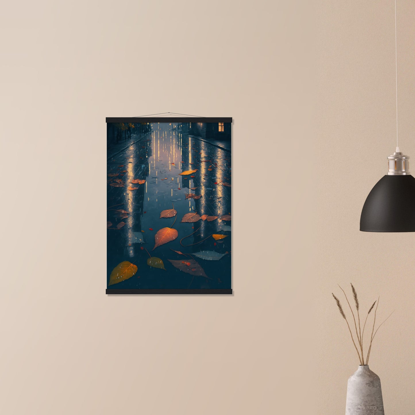 Autumn Leaves Matte Paper Poster with Hanger