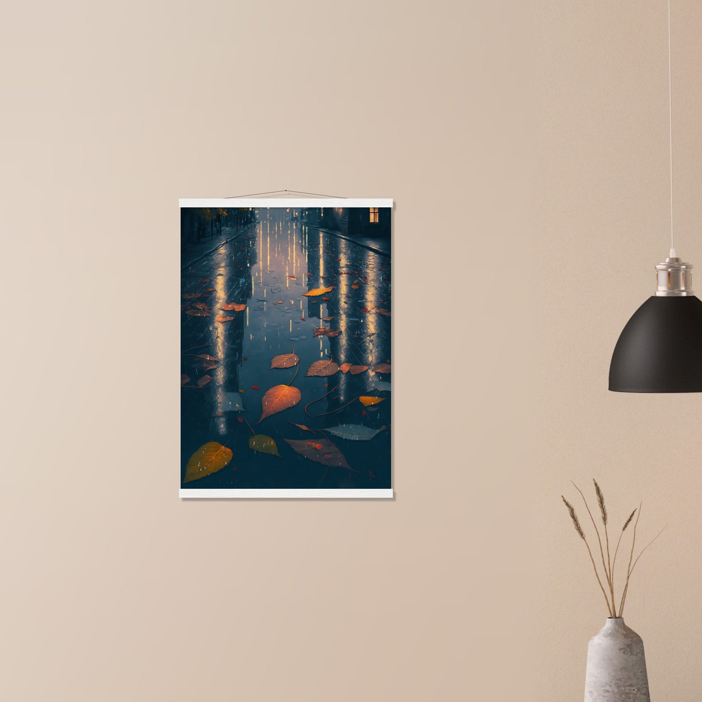 Autumn Leaves Matte Paper Poster with Hanger