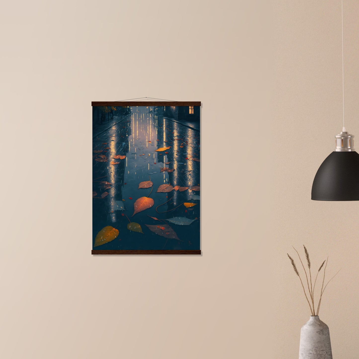 Autumn Leaves Matte Paper Poster with Hanger
