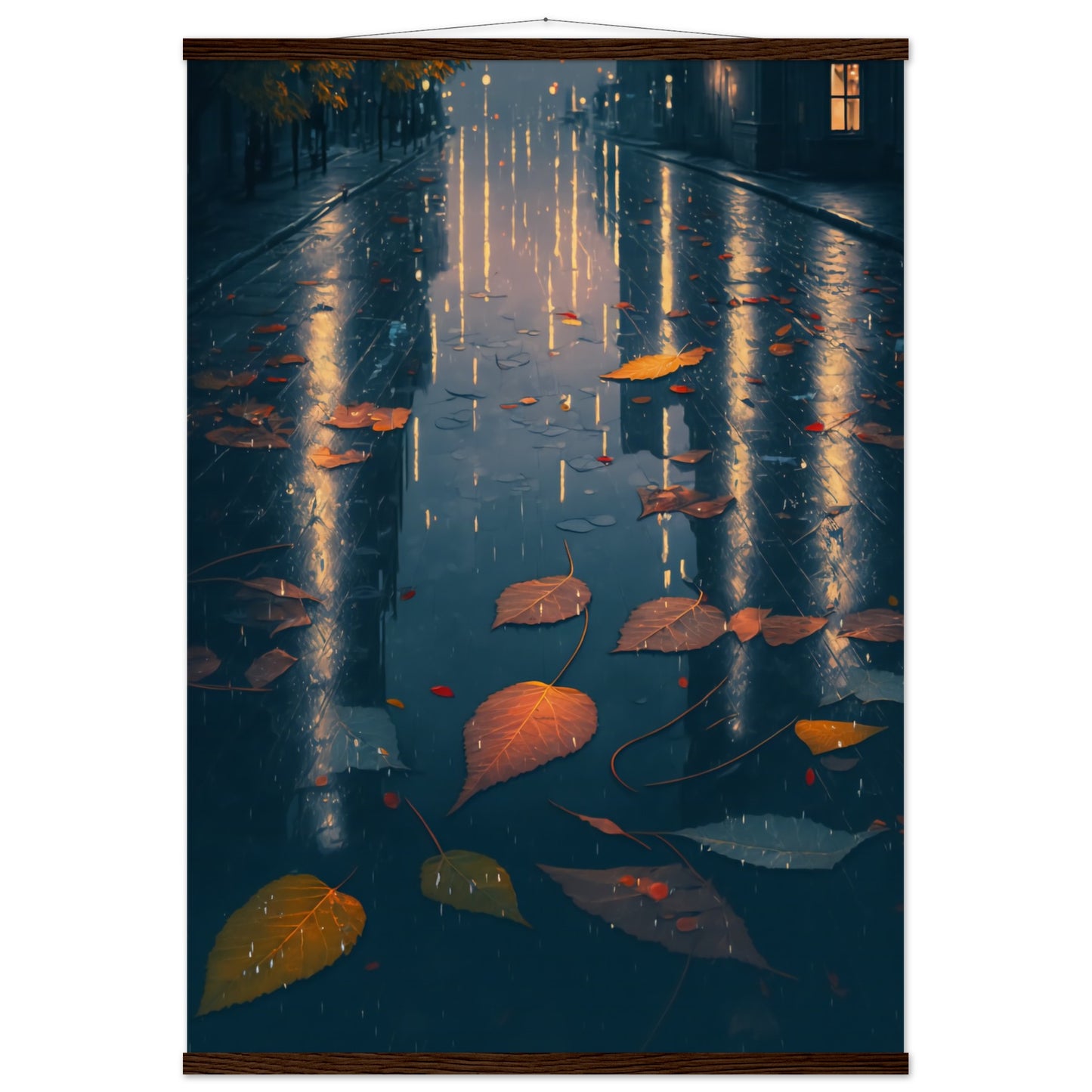 Autumn Leaves Matte Paper Poster with Hanger
