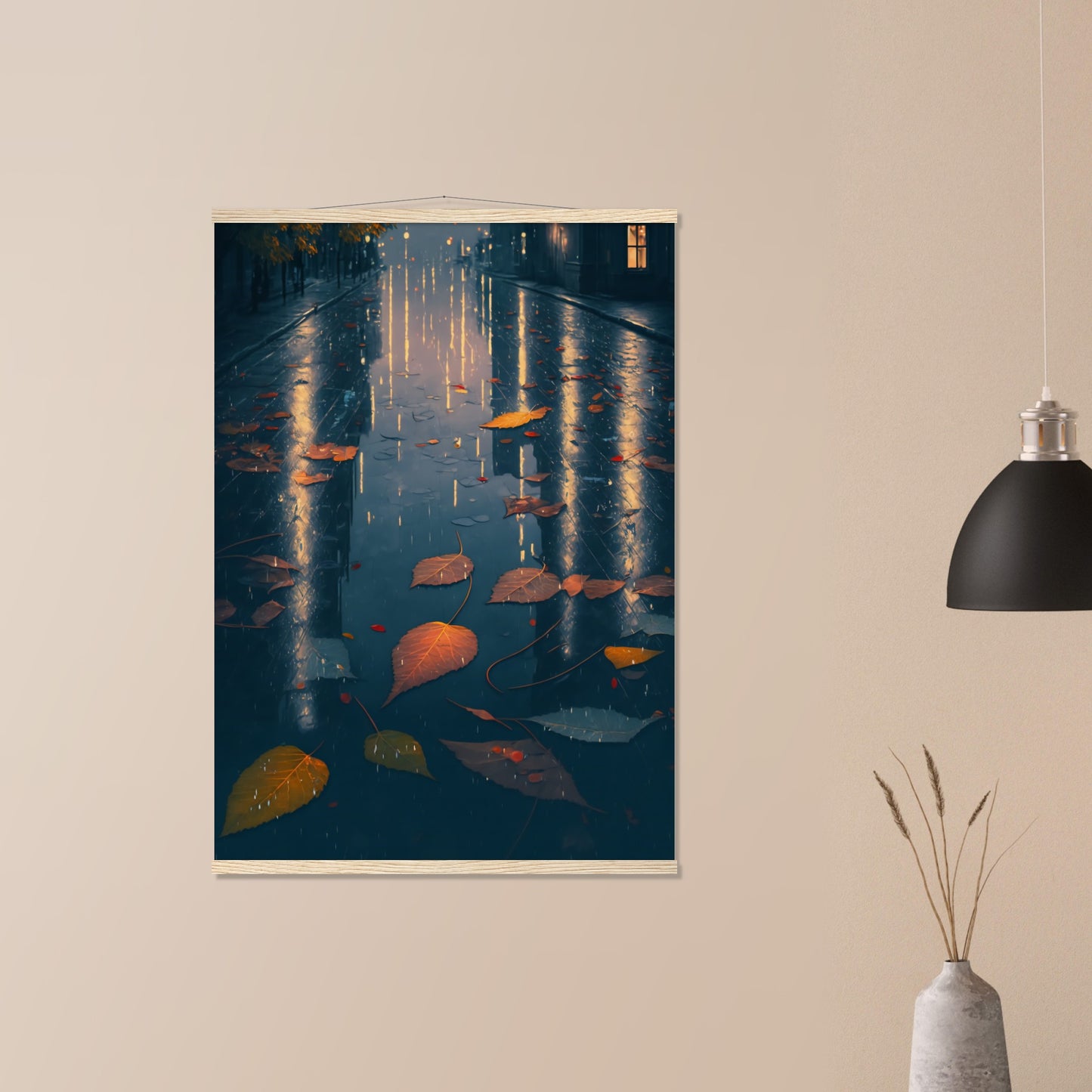 Autumn Leaves Matte Paper Poster with Hanger