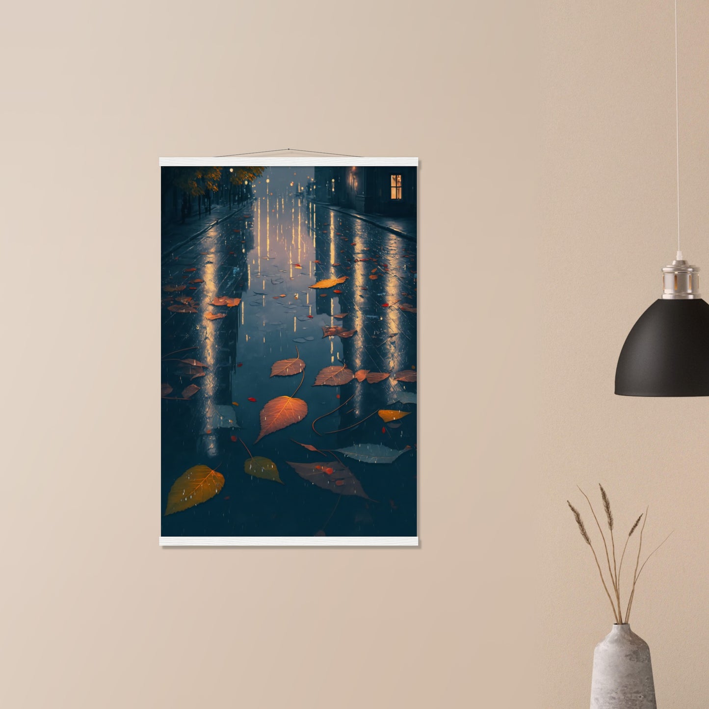 Autumn Leaves Matte Paper Poster with Hanger