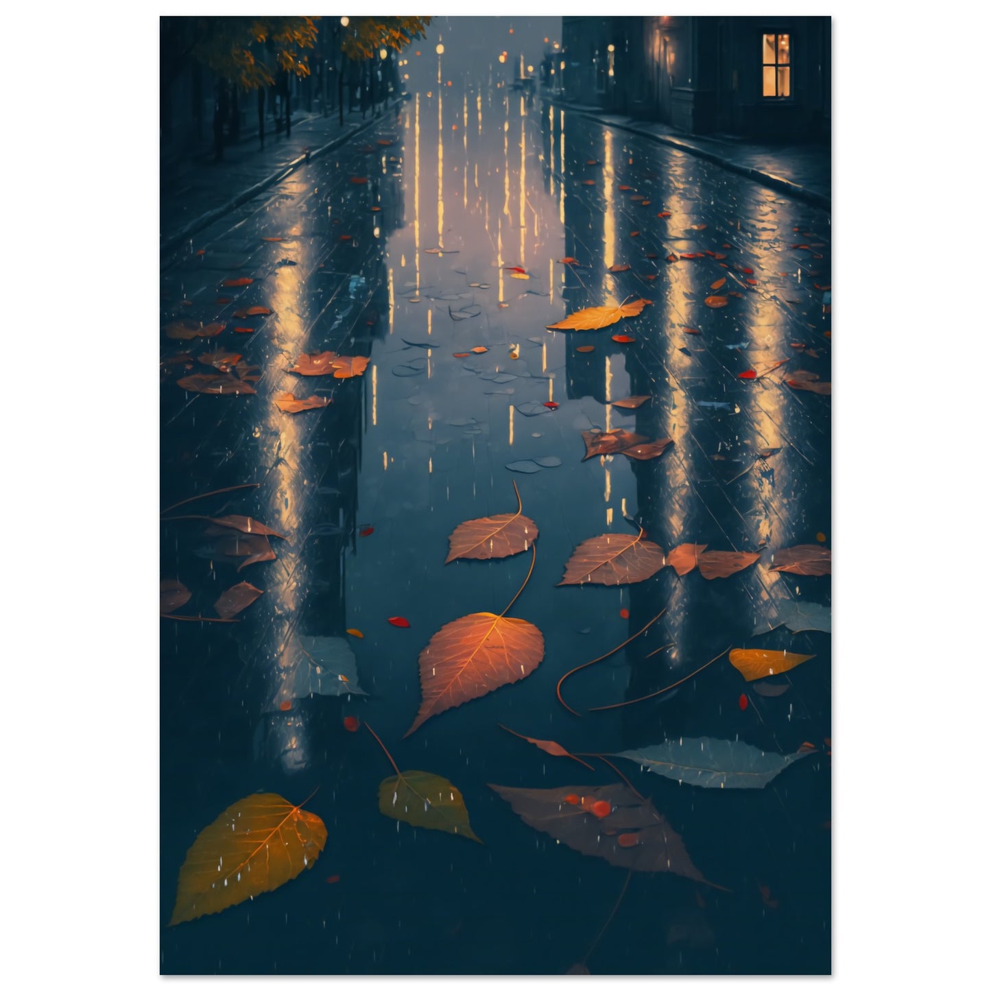 Autumn Leaves Matte Paper Poster