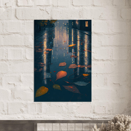 Autumn Leaves Matte Paper Poster