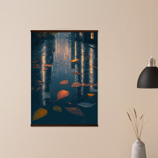 Autumn Leaves Matte Paper Poster with Hanger